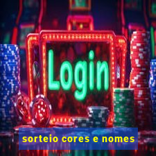 sorteio cores e nomes