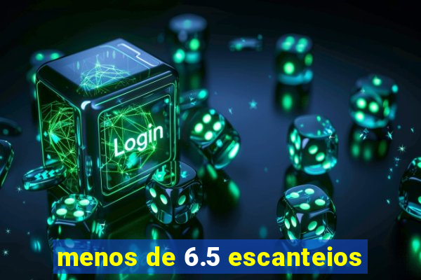 menos de 6.5 escanteios