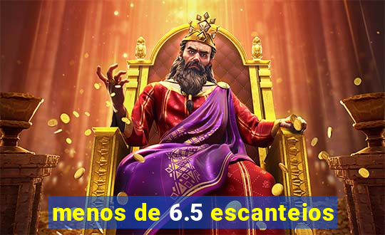 menos de 6.5 escanteios