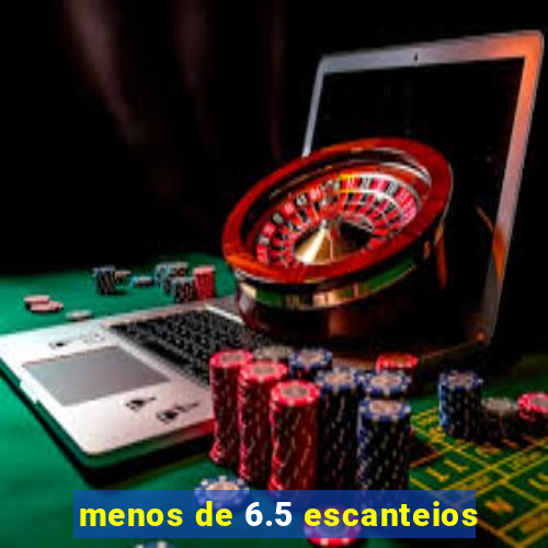 menos de 6.5 escanteios