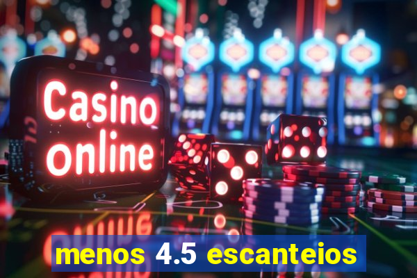 menos 4.5 escanteios