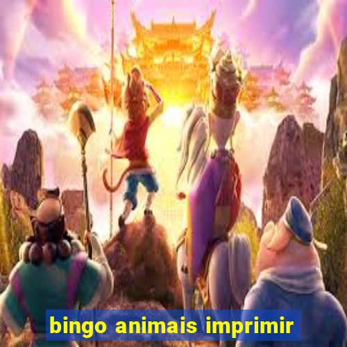 bingo animais imprimir