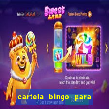 cartela bingo para cha de cozinha imprimir gratis