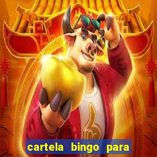 cartela bingo para cha de cozinha imprimir gratis