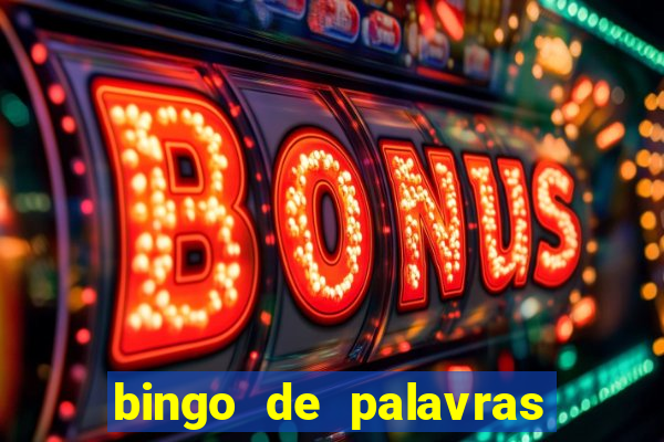 bingo de palavras cha de bebe