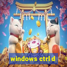 windows ctrl d