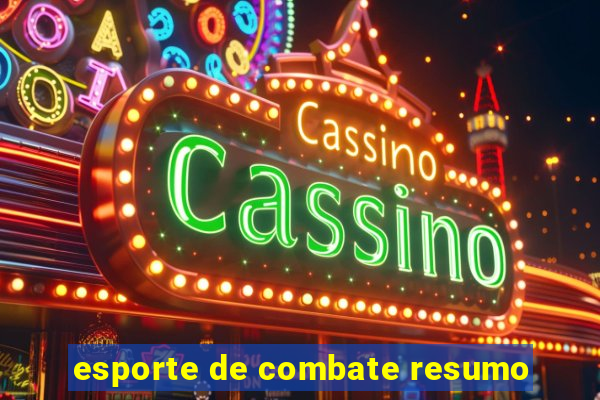 esporte de combate resumo