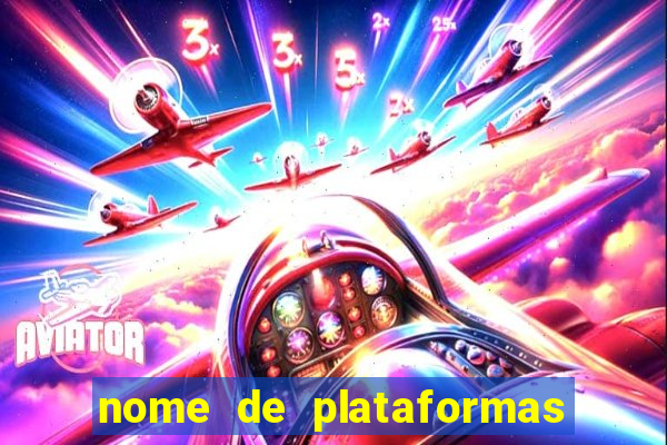 nome de plataformas de jogos