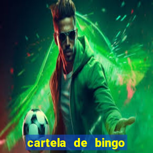 cartela de bingo pra imprimir