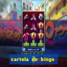 cartela de bingo pra imprimir