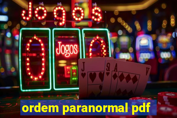 ordem paranormal pdf