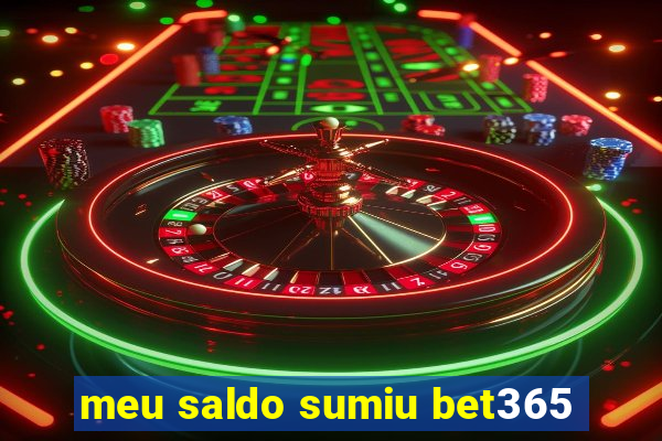 meu saldo sumiu bet365