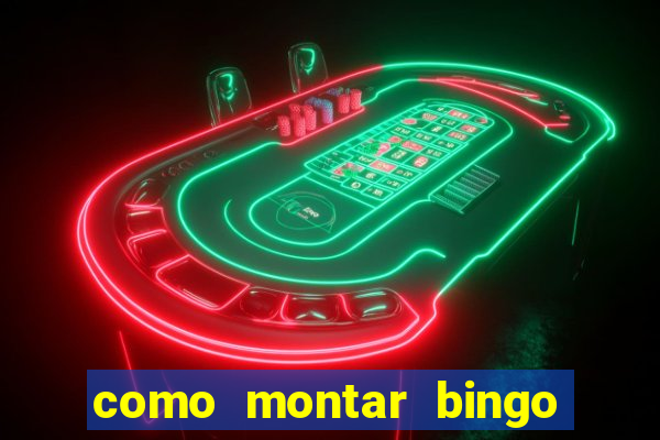 como montar bingo brinquedos toia