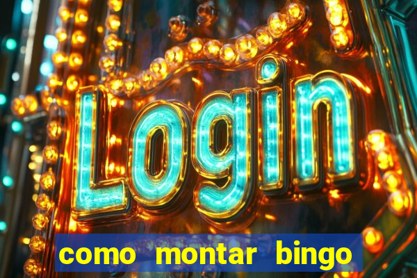 como montar bingo brinquedos toia