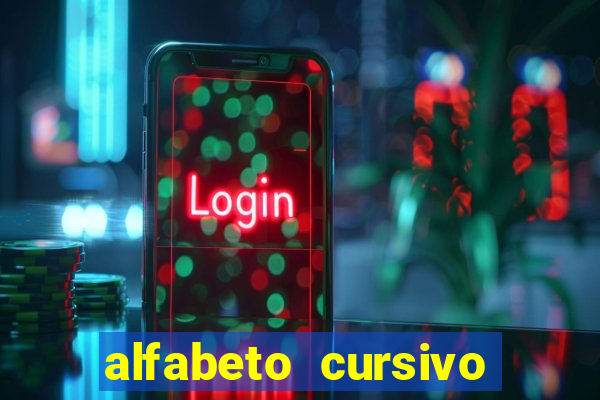 alfabeto cursivo para treinar caligrafia