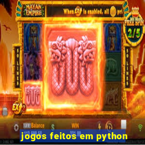 jogos feitos em python