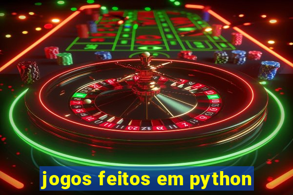 jogos feitos em python