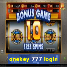 onekey 777 login