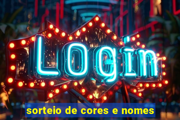 sorteio de cores e nomes