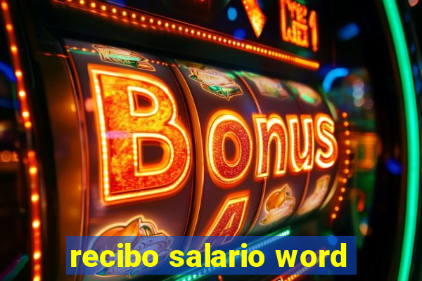 recibo salario word