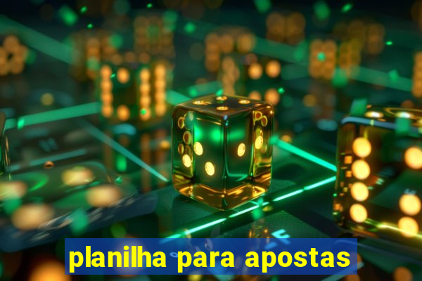 planilha para apostas