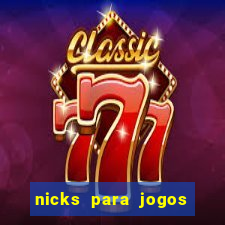 nicks para jogos de tiro