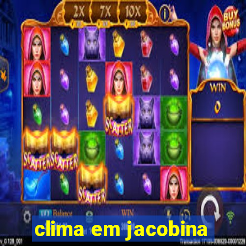 clima em jacobina