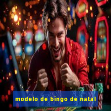 modelo de bingo de natal