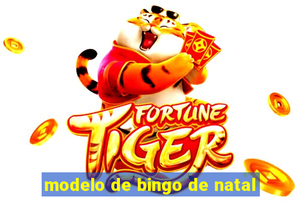 modelo de bingo de natal