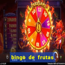 bingo de frutas para imprimir pdf