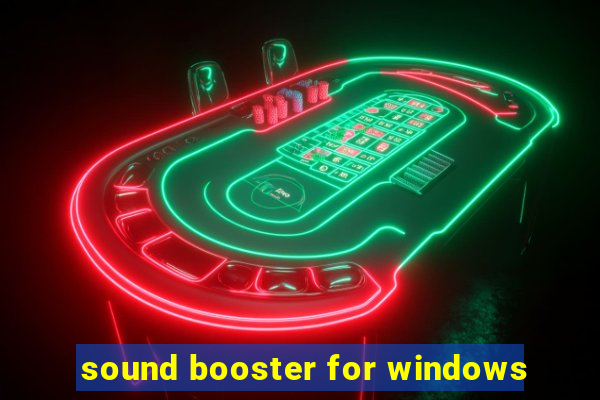 sound booster for windows