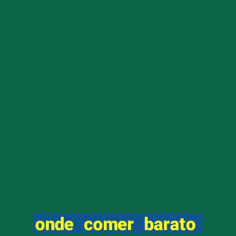 onde comer barato aeroporto santos dumont