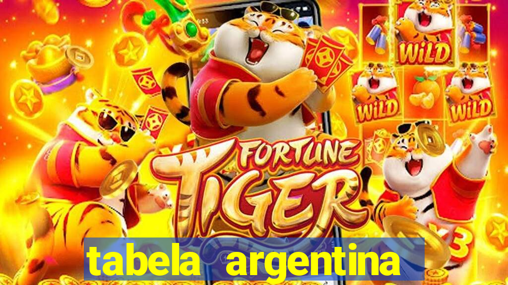 tabela argentina torneo betano