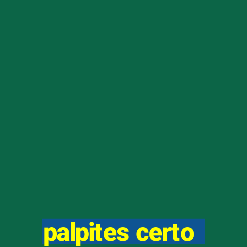 palpites certo