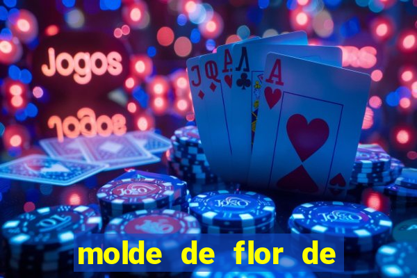 molde de flor de eva grande para imprimir