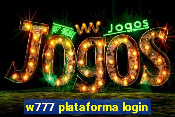 w777 plataforma login