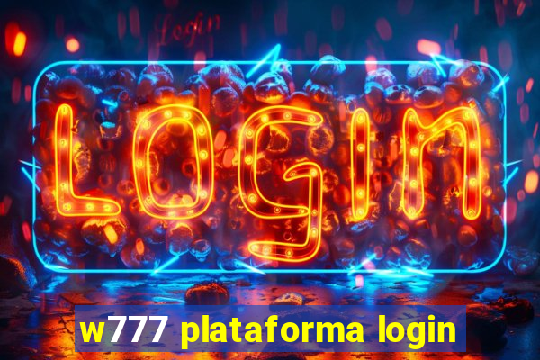 w777 plataforma login