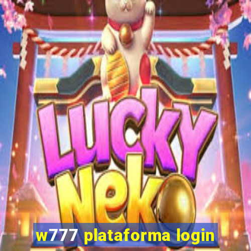 w777 plataforma login