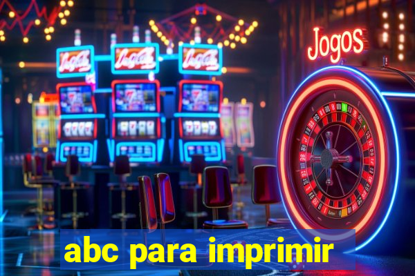 abc para imprimir