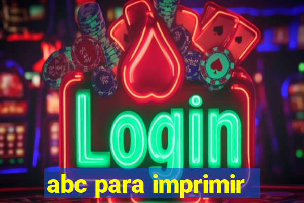 abc para imprimir