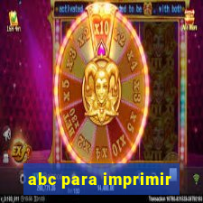 abc para imprimir