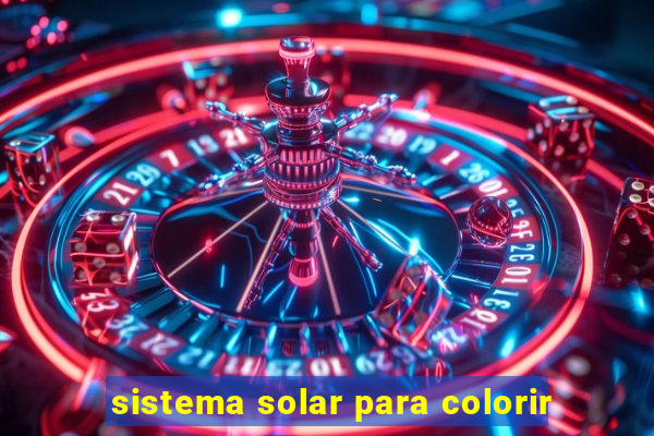 sistema solar para colorir