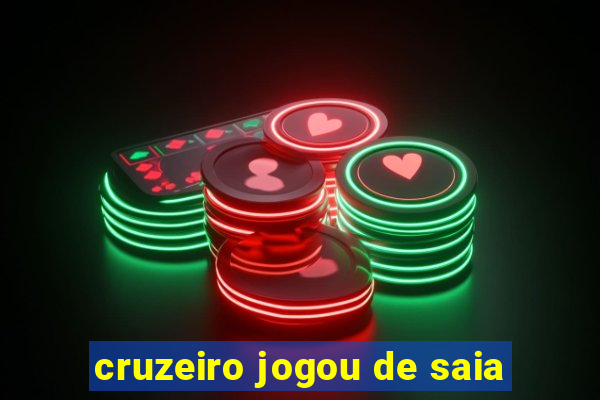 cruzeiro jogou de saia