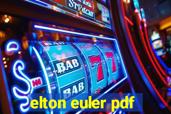 elton euler pdf