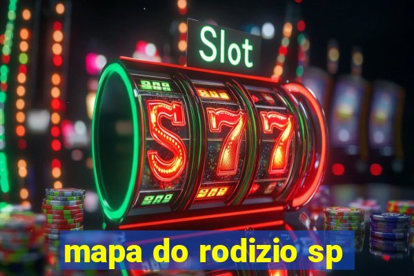 mapa do rodizio sp