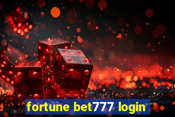 fortune bet777 login