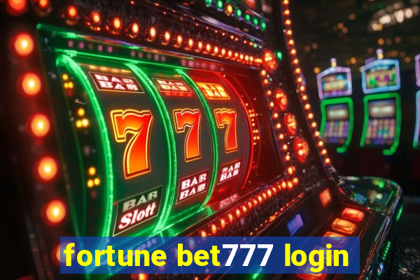 fortune bet777 login