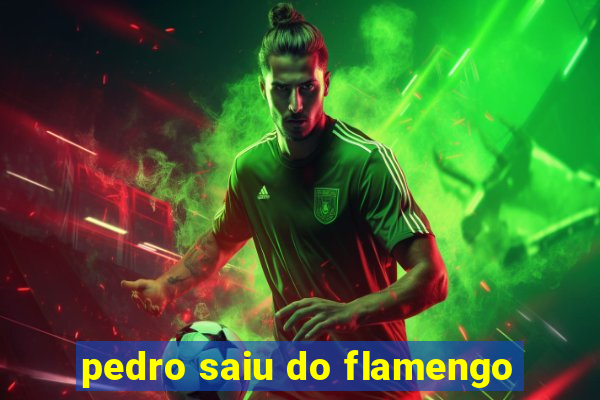 pedro saiu do flamengo