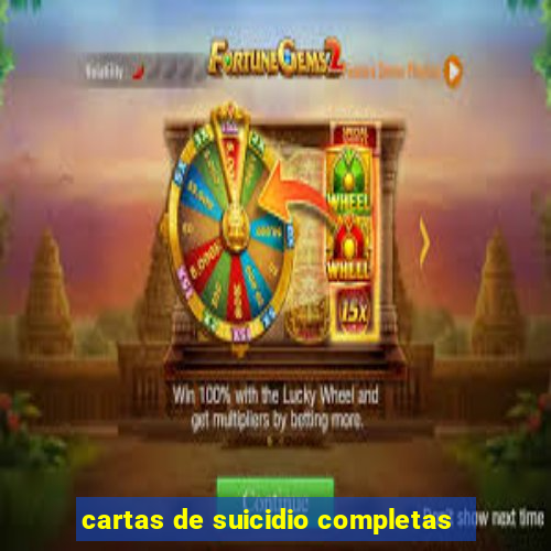 cartas de suicidio completas