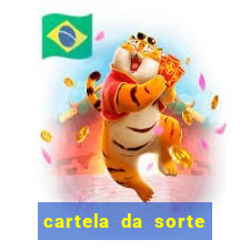 cartela da sorte time de futebol que mais saem